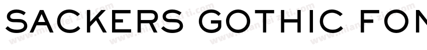SACKERS GOTHIC FONT字体转换